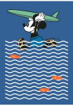Komar Tapetai &raquo;Digitaldruck Vlies - Mickey gone Surfin' - Gr&ouml;&szlig;e 200 x 280 cm&laquo; ra&scaron;tuotas glatt vaikų kambario baldų komplektas