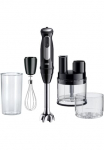 Braun Rankinis trintuvas &raquo;MultiQuick 5 Pro MQ 55755 M - 1000W 25 Einstellungen K&uuml;chenmaschine&laquo; 1000 W Apsauga nuo ta&scaron;kymosi 500 ml Mini Virtuvinis kombainas + Priedai Extra Mahlklinge