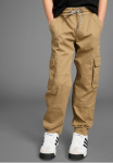 KIDSWORLD Ki&scaron;eninės kelnės &raquo;Pull-On Cargohose&laquo; su madingas papuo&scaron;imu