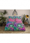 hip Patalynės užvalkalai &raquo;Axelle&laquo; 2 Stk. Mako-Satin 135x200 Užtrauktukas Wendeoptik Mandala Bunt Lila