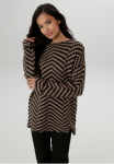 Aniston SELECTED Megztinis su eingestrickter Zick-Zack-Allover-Musterung