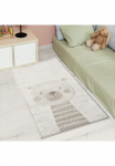 Carpet City Vaiki&scaron;kas kilimas &raquo;MARA710&laquo; rechteckig 11 mm auk&scaron;tis vaikų kambario baldų komplektas KurzflorrobustTiere Spielzimmer