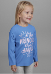 KIDSWORLD Mar&scaron;kinėliai ilgomis rankovėmis &raquo;mit Glitzerprint: PRINCESS HAS ARRIVED&laquo; Mar&scaron;kinėliai Glitzershirt dėl nedidelis Prinzessinnen