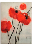 Artland Paveikslas &raquo;Roter Mohn&laquo; gėlės 1 Stk. dalys kaip Paveikslas ant drobės Plakatas in verschied. dydžiai