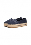 Tommy Hilfiger Basutės &raquo;DENIM PLATFORM ESPADRILLE&laquo; Plateau batai Schlupfschuh bateliai su Bastbezug ant Plateau