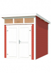 LASITA MAJA Sodo namelis &raquo;Kibo 2&laquo; Blochbohlenhaus 28mm Fundamentmass 2000x2500 Schwedenrot