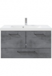 Saphir Vonios kambario baldų komplektas &raquo;Quickset 945 Mineralmarmor-Waschtisch su spintelė 99 cm breit&laquo; 1 Stk. dalys