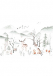 Komar Tapetai &raquo;Digitaldruck Vlies - Cozy Woods - Gr&ouml;&szlig;e 400 x 280 cm&laquo; ra&scaron;tuotas glatt vaikų kambario baldų komplektas