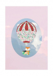 Komar Paveikslas &raquo;Happy Balloon Rose&laquo; Figūrėlė 1 Stk. dalys paveikslas zur dekoracija - be grotelės