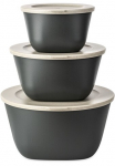 KOZIOL Dubuo &raquo;CONNECT Dėžutė rinkinys STOCKHOLM&laquo; 1 Dėžutė 1 L;1 Dėžutė 2 L;1 Dėžutė 4 L 3 Stk. dalys (1 + 2 + 4 L) melaminfrei CO&sup2; neutrale Produktion
