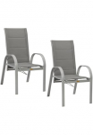 MERXX Sodo kėdė &raquo;Amalfi Deluxe Gasdruckfeder&laquo; rinkinys 2 Stk. dalys 2vnt. rinkinys Alu/Textil kočėlas