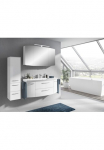 Saphir Vonios kambario baldų komplektas &raquo;Cassca Sprint 3 dalių Mineralmarmor-Waschtisch su LED-Spiegelschrank&laquo; 4 Stk. dalys