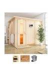 Karibu Pirtis &raquo;Gitte&laquo; rinkinys Ofen 9 kW Bio externe Strg easy
