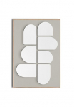 Reinders! Paveikslas &raquo;Abstract lichtgrijs met wit&laquo; Home Office - Wei&szlig; - MDF - Abstrakt - 70x100 cm