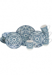 CreaTable Servizas &raquo;Fresco Blau kombi rinkinys 16-tlg&laquo; Ornamentmotiv Mediterran