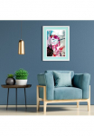queence Paveikslas su grotelės &raquo;Karl Lagerferld&laquo; paveikslas/nuotrauka von M&auml;nnern | Fashion | Gesicht | Mann | Mode 1 Stk. dalys Plakatas su buntem Acrylglas Passepartout