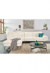 CALIA ITALIA Kampinė sofa &raquo;Dave italienisches Designsofa L-Form erstklassiger Sitzkomfort&laquo; Kojų kėdutė patogi i&scaron; kairės arba i&scaron; de&scaron;inės in du puo&scaron;nus Lederqualit&auml;ten