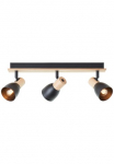 Brilliant Lubinis &scaron;viestuvas &raquo;Daintree&laquo; E14 plotis 48 cm E14 Metall/Holz schwarz/natur
