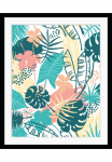 queence Paveikslas &raquo;Jennifer&laquo; gėlės | Blumenbilder | Bl&auml;tter | Kunst | Pflanzenbilder HD Premium Poster-Druck ir Holzrahmen
