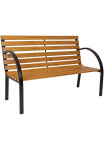 Garden Pleasure Suolas &raquo;BELLEVUE&laquo; 100% FSC&reg;-zertifizierter chinesischer Spie&szlig;tanne Klassisch gestaltete 2-Sitzerbank Stahl