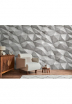 living walls Fototapetas &raquo;THE WALL III Beton-Optik Tapetai Motivtapete Grafik Beton&laquo; matinis glatt tapetai 3D-Optik dėl miegamojo kambario baldai K&uuml;che Wohnzimmer Betonoptik Flur
