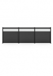 STAKET PRO Tvora &raquo;Komplettzaun kabykla 150&laquo; LxH: 5526x187 cm 3 Elemente &aacute; 180 cm plotis + Fl&auml;chendruck 84
