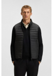 BOSS GREEN Dygsniuota liemenė &raquo;V Urbanex Vest&laquo; su soften Stretch-Eins&auml;tzen ir reflektierenden detalės