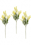 I.GE.A. Dirbtinė gėlė &raquo;Mimosen Zweig&laquo; 3vnt. rinkinys