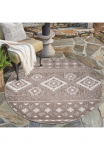 Carpet City Kilimas &raquo;In-& Lauko kilimas Santorini 435 3D-Effekt Boho-Look&laquo; ovali 5 mm auk&scaron;tis Wetterfest & UV-best&auml;ndig dėl terasa Balkon K&uuml;che Flur