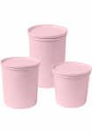 AWAVE&reg; Maisto laikymo indai &raquo;AWAVE&laquo; rinkinys 3 Stk. dalys su rPET 500 800 1000 ml