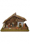 Alfred Kolbe Krippe &raquo;Krippenstall&laquo; su 13 cm Poly-Figuren 11tlg.