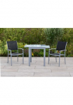 MERXX Garten-Essgruppe &raquo;&raquo;Milano&laquo;&laquo; rinkinys Pulverbeschichtetes Aluminiumgestell 3 Stk. dalys Ausziehtisch: LxB: 65-130 x 130 cm