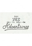 queence Metalinis paveikslas &raquo;New Adventure&laquo; Motivationsbilder | Dekoracija | Spr&uuml;che | Spr&uuml;che & Texte 1 Stk. dalys Paveikslas i&scaron; plieno Paveikslas Spruch Motivation