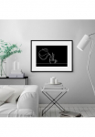 queence Paveikslas &raquo;TEA TIME&laquo; Kaffee | Kaffee paveikslas/nuotrauka | Kunst | Schwarz-Wei&szlig; 1 Stk. dalys HD Premium Poster-Druck ir Holzrahmen