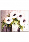 Artland Paveikslas ant drobės &raquo;Lila Mohn in Vase&laquo; gėlės 1 Stk. dalys ant Holzrahmen gespannt