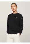 Tommy Jeans Tommy Džinsai Megztinis apvalia i&scaron;kirpte &raquo;TJM siauras ESSENTIAL LIGHT SWEATER&laquo; su Flag-Patch