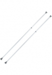 WENKO Atvira lentyna &raquo;Modell Herkules&laquo; rinkinys 2 Stk. dalys ausziehbare Hauptstange 165-300 cm passend zur Herkules-Serie
