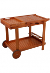 Garden Pleasure Serviravimo vežimėlis &raquo;HAYWARD&laquo; Eukalyptusholz 100x60 cm rollbar