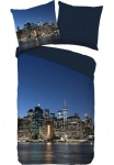 PURE luxury collection Patalynės užvalkalai &raquo;NY City&laquo; 2 Stk. Mikrofaser 135x200 Pflegeleicht Užtrauktukas Wendeoptik New York