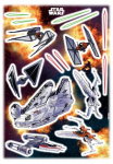 Komar Sienos lipdukai &raquo;Star Wars Spaceship - Gr&ouml;&szlig;e 50 x 70 cm&laquo; selbstklebend Sienų lipdukai vaikų kambario baldų komplektas