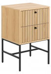 ACTONA GROUP Naktinis staliukas &raquo;Albany&laquo; Eiche-Optik Lamellenfront 2 Stalčius B: 456 cm