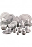 CreaTable Servizas &raquo;Geschirr-Set Arianne&laquo; Service wei&szlig; Klasikinio stiliaus forma 61 Teile dėl 8 asmenys