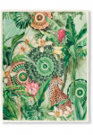 hip Languotas &raquo;Abhita&laquo; labai &scaron;velnus Užklotas 130x160 cm Wendeoptik Tropisch Gr&uuml;n