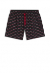 HUGO Underwear Maudymosi glaudės smulkus Split-Logo-Print reguliuojamas su rai&scaron;teliais ant liemuo