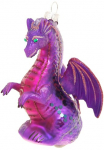 Krebs Glas Lauscha Krebs I&scaron; stiklo Lauscha Eglutės žaisliukai &raquo;Drache Violet 12cm&laquo; Eglutės žaisliukai i&scaron; I&scaron; stiklo mundgeblasen handgefertigt figurėlė