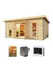 KONIFERA Pirties namelis &raquo;Maiko 4 rinkinys B&laquo; Ofen 9 kW Bio externe Strg easy