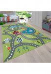 Paco Home Vaiki&scaron;kas kilimas &raquo;Bino 562&laquo; rechteckig 4 mm auk&scaron;tis Trumpo plauko kilimas Stra&szlig;en-Spiel-Teppich Motiv Oro uostas vaikų kambario baldų komplektas