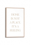 Reinders! Plakatas &raquo;Feeling Home&laquo; Wohnzimmer - Gold - MDF - Spr&uuml;che - 20x30 cm