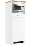 KOCHSTATION Backofen/K&uuml;hlumbauschrank &raquo;KS-Milan&laquo; Mikrowellen-K&uuml;hlschrankumbau 60 cm matinis arba hochgl&auml;nzend