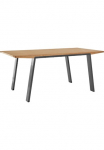 OTTO products Valgomojo stalas &raquo;Flemming&laquo; medžio masyvo Eiche 175 cm arba 225 cm elegant gew&ouml;lbte stalo plok&scaron;tė